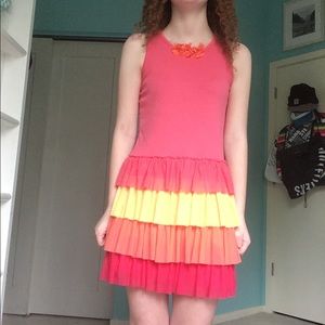 Sunset colored dress
